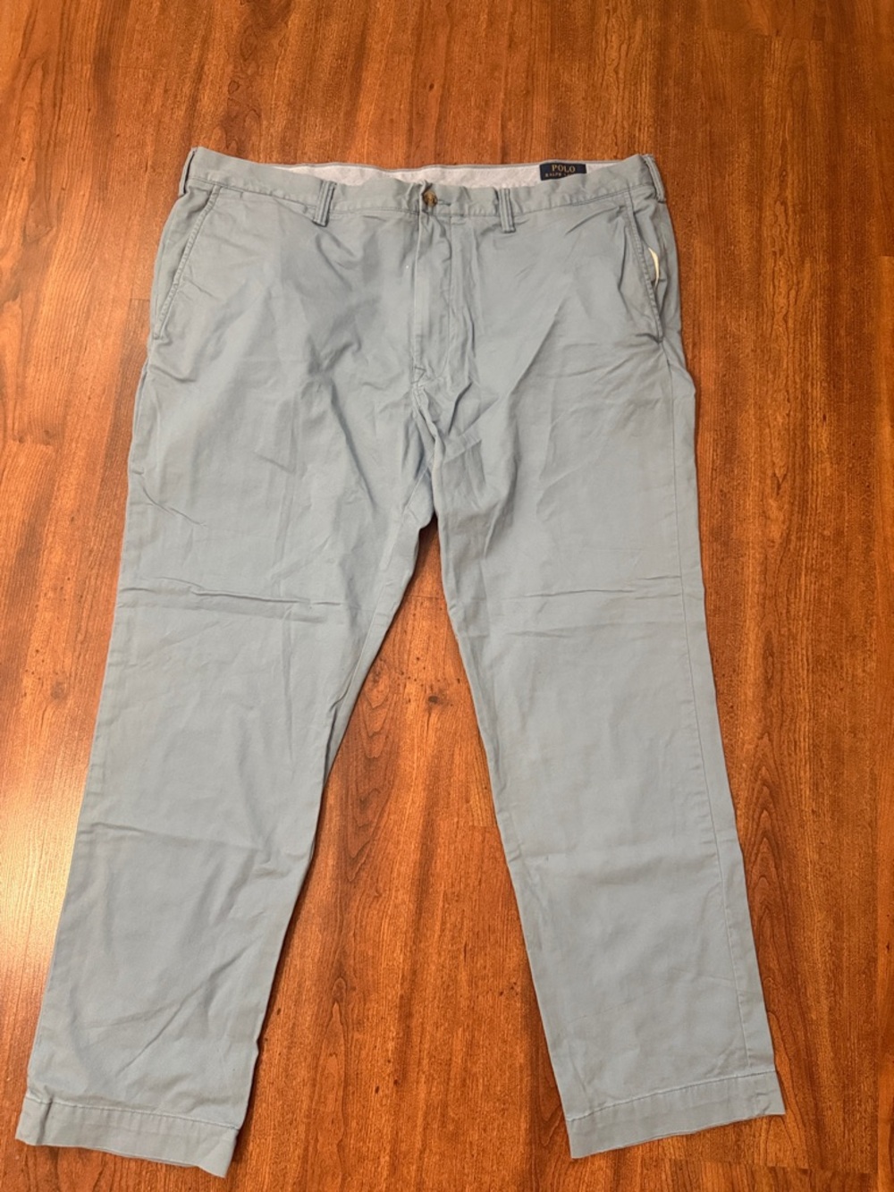 Polo by Ralph Lauren Light Blue Men’s Flat-Front Chinos
